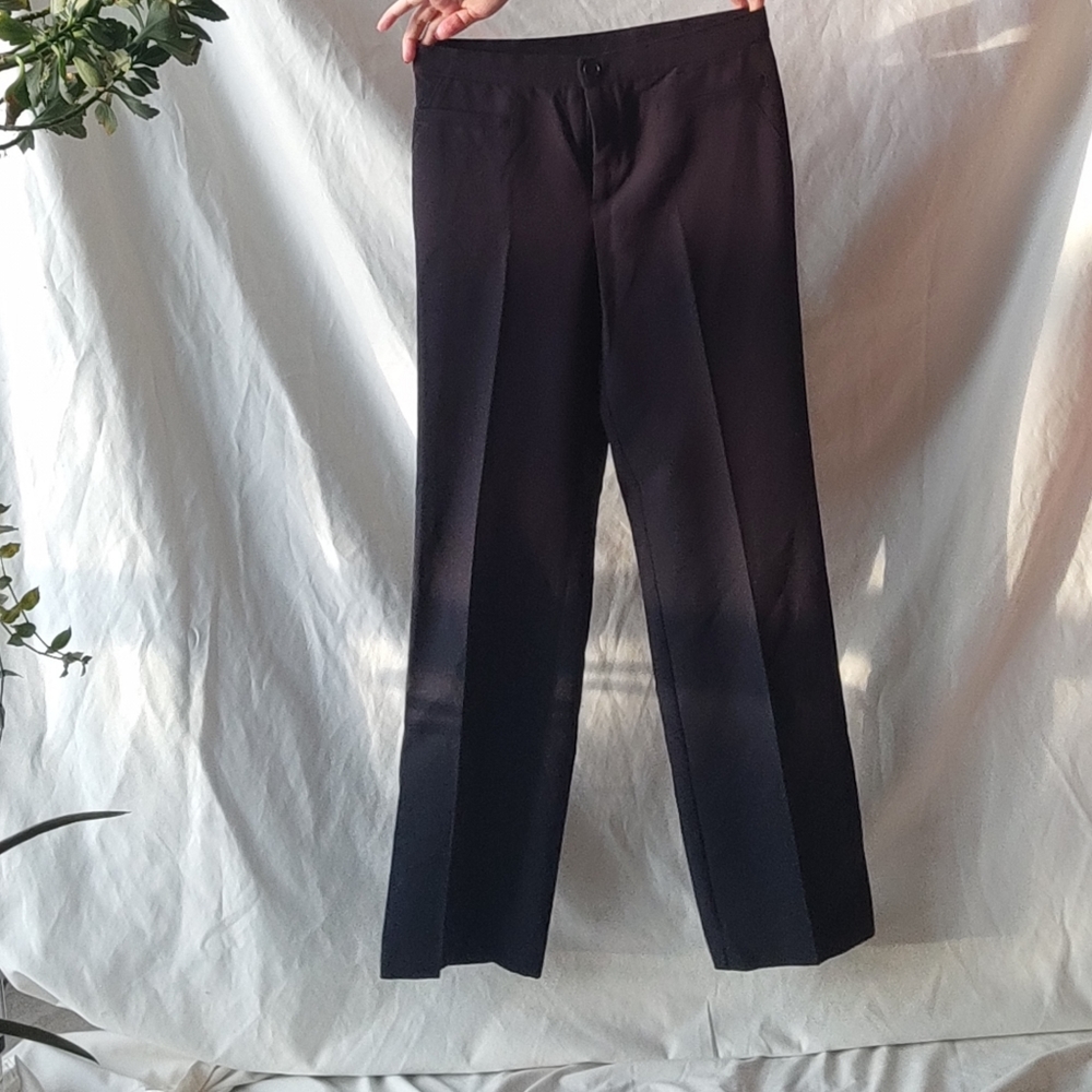 Dark Blue High Waisted Trousers